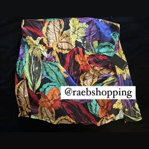 Eloquii multi color tropical print skirt
